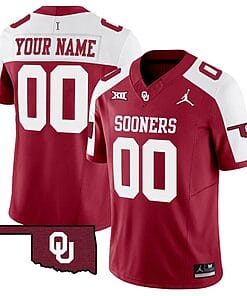 Custom Oklahoma Sooners Jersey Name and Number Vapor Limited College Football Stitched Alternate