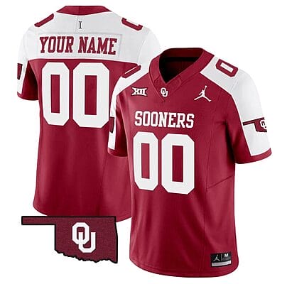 Custom Oklahoma Sooners Jersey Name and Number Vapor Limited College Football Stitched Alternate
