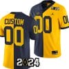 Custom Michigan Wolverines Jersey Name and Number 2024 Football National Championship Playoff Mazie