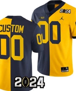 Custom Michigan Wolverines Jersey Name and Number 2024 Football National Championship Playoff Mazie