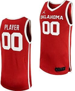 Custom Oklahoma Sooners Jersey Name and Number College Basketball Crimson
