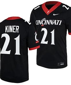 Cincinnati Bearcats Corey Kiner Jersey #21 Black 2023 Replica College Football
