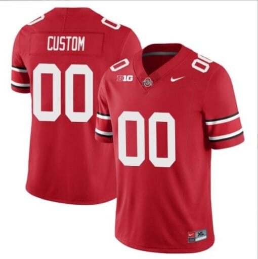 Custom Ohio State Jersey Name and Number College Football Stitched Scarlet