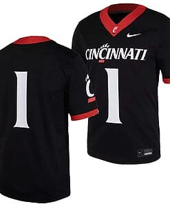 Cincinnati Bearcats Jersey #1 Black 2023 Replica College Football