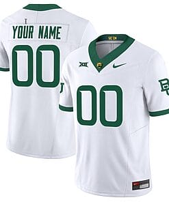 Custom Baylor Bears Jersey Name and Number Vapor Limited College Football All Stitched White