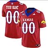 Custom Kansas Jayhawks Jersey Name and Number Vapor Limited Football Stitched Red