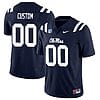 Custom Ole Miss Rebels Jersey Name and Number Football Vapor Limited All Stitched Navy