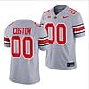 Custom Ohio State Jersey Name and Number College Football Stitched Gray