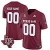 Custom Texas A&M Aggies Jersey Name and Number Vapor Limited College Football Stitched Maroon