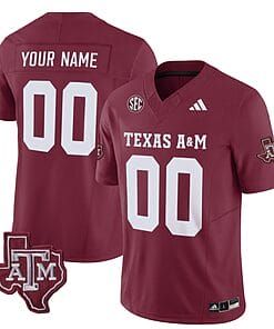 Custom Texas A&M Aggies Jersey Name and Number Vapor Limited College Football Stitched Maroon