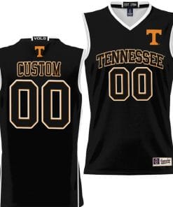 Custom Tennessee Vols Jersey Name and Number NIL College Basketball Lightweight Black