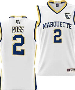 Chase Ross Jersey #2 Marquette Golden Eagles NIL Basketball Lightweight White