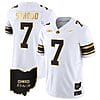 CJ Stroud Jersey #7 Ohio State Buckeyes College Football Stitched Vapor Limited Gold Ohio Patch White Gold