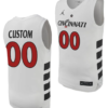 Custom Cincinnati Bearcats Jersey Name and Number College Basketball Replica 2023-24 White