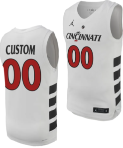 Custom Cincinnati Bearcats Jersey Name and Number College Basketball Replica 2023-24 White