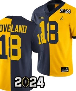 Colston Loveland Jersey #18 Michigan Wolverines 2024 Football National Championship Playoff Mazie