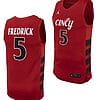 CJ Fredrick Jersey #5 Cincinnati Bearcats College Basketball Replica 2023-24 Red