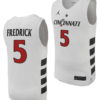 CJ Fredrick Jersey #5 Cincinnati Bearcats College Basketball Replica 2023-24 White