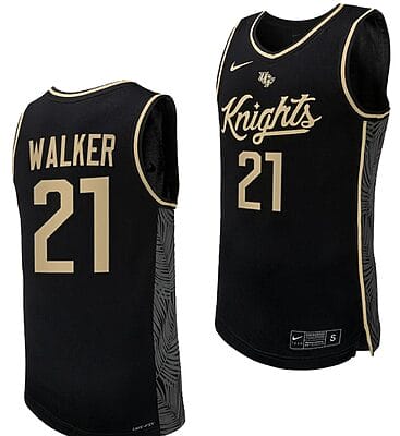 CJ Walker Jersey #21 UCF Knights Replica College Basketball Uniform Black