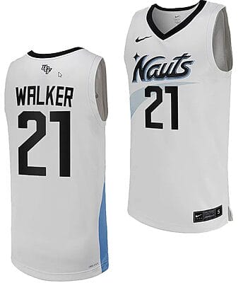 CJ Walker Jersey #21 UCF Knights Replica College Basketball White Uniform