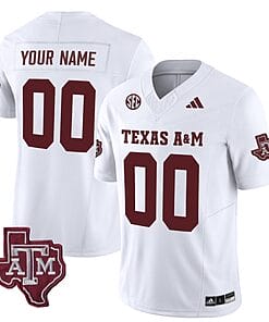 Custom Texas A&M Aggies Jersey Name and Number Vapor Limited College Football Stitched White