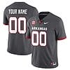Custom Arkansas Razorback Jersey Name and Number Football All Stitched Gray