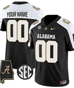 Custom Alabama Jersey Name and Number Vapor Limited Alabama Map V2 Alternate All Stitched