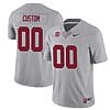 Custom Alabama Jersey Name and Number Football SEC Patch Gray All Stitched