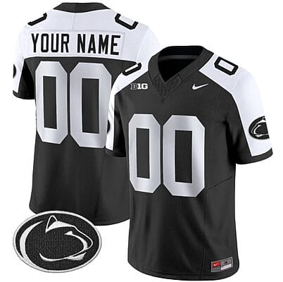 Custom Penn State Nittany Lions Jersey Name and Number Vapor Limited College Football All Stitched Black Alternate