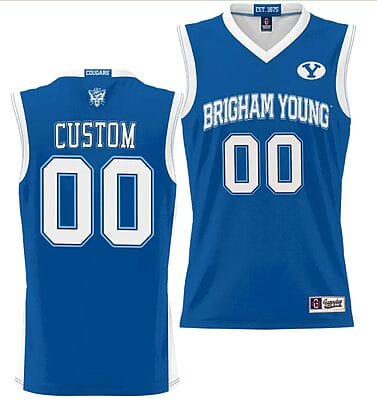 Custom BYU Cougars Jersey Name and Number NIL College Basketball Jersey Lightweight Royal