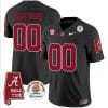Custom Alabama Jersey Name and Number Rose Bowl Patch Football Black