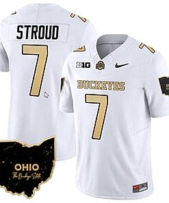CJ Stroud Jersey #7 Ohio State Buckeyes College Football Stitched Special Vapor Limited White