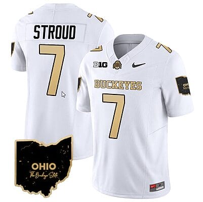 CJ Stroud Jersey #7 Ohio State Buckeyes College Football Stitched Special Vapor Limited White