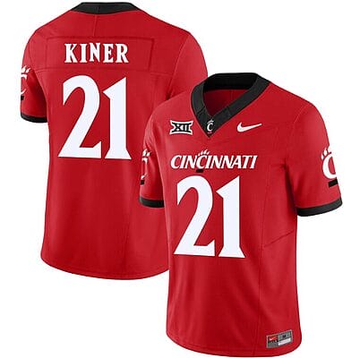 Corey Kiner Jersey #21 Cincinnati Bearcats Vapor Limited College Football All Stitched Red