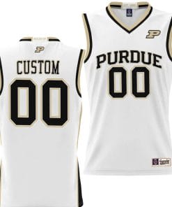 Custom Purdue Boilermakers Jersey Name and Number NIL College Basketball Lightweight White
