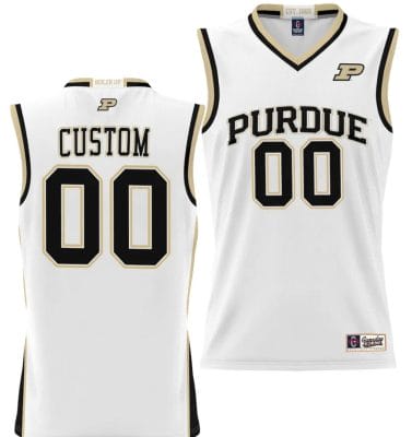 Custom Purdue Boilermakers Jersey Name and Number NIL College Basketball Lightweight White
