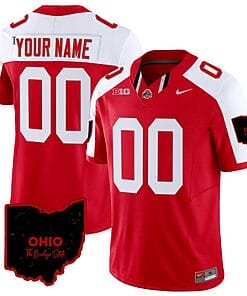 Custom Ohio State Jersey Name and Number Vapor Limited College Football Stitched Ohio Patch Red Alternate