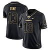 Chimere Dike Jersey #13 Wisconsin Badgers Gold Vapor College Football Black Gold