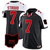 CJ Stroud Jersey #7 Ohio State Buckeyes College Football Stitched Vapor Limited Ohio Patch Black Alternate