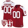 Custom Stanford Cardinal Jersey Name and Number Vapor Limited College Football Crimson Alternate