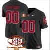 Custom Alabama Jersey Name and Number SEC Championship 2023 Patch Basic Football Black