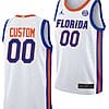 Custom Florida Gators Jersey Name and Number Limited College Basketball 2023-24 Home White