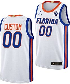 Custom Florida Gators Jersey Name and Number Limited College Basketball 2023-24 Home White
