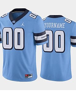 Custom North Carolina Tar Heels Jersey Name and Number College Football Blue