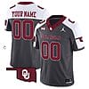 Custom Oklahoma Sooners Jersey Name and Number Vapor Limited College Football Stitched Special Anthracite