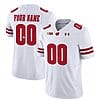 Custom Wisconsin Badgers Jersey Name and Number Vapor Limited College Football White