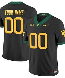 Custom Baylor Bears Jersey Name and Number Vapor Limited College Football All Stitched Black