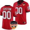 Custom Georgia Bulldogs Jersey Name and Number Orange Bowl Patch 2023 College Football Red