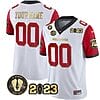Custom Georgia Bulldogs Jersey Name and Number Football 2023 Vince Dooley Patch Gold Color White All Stitched
