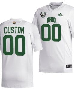 Custom Ohio Bobcats Jersey Name and Number College Football Uniform White